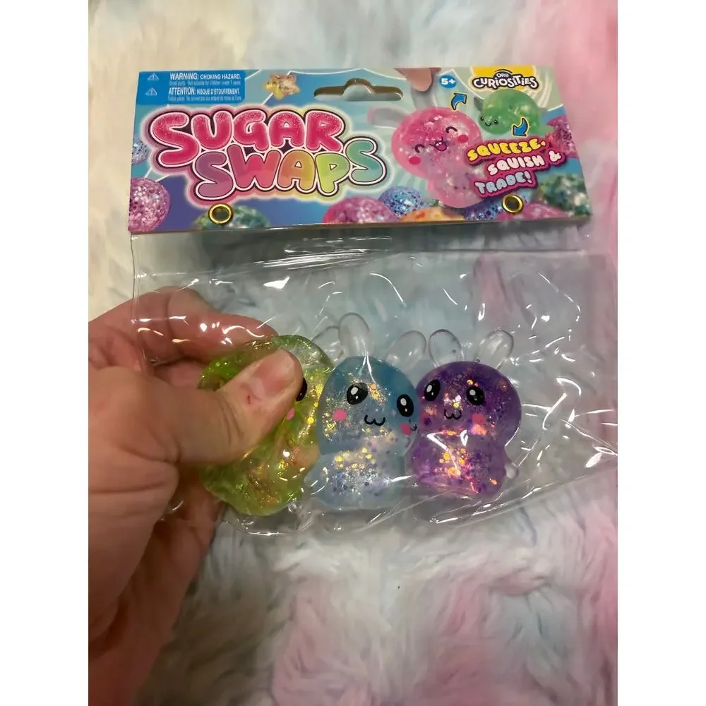 NWT ORB Curiosities Sugar Swaps 3 Pack Squishy Fidget Toys